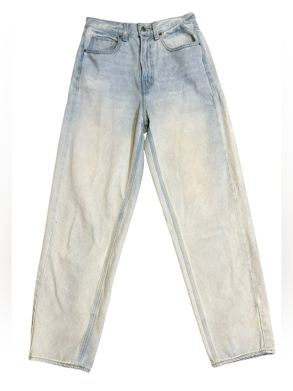 BDG Urban Outfitters High Rise Baggy Granddad Jeans Light Wash Size 27 Y2K